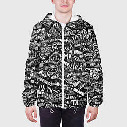 Куртка с капюшоном мужская Top Hip Hop, цвет: 3D-белый — фото 2