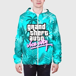 Куртка с капюшоном мужская GTA VICE CITY, цвет: 3D-белый — фото 2