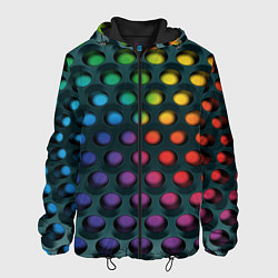 Куртка с капюшоном мужская 3Д спектр, цвет: 3D-черный