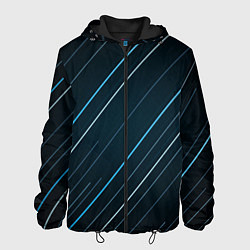 Куртка с капюшоном мужская Абстракция, цвет: 3D-черный