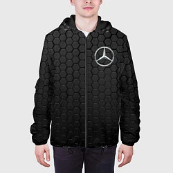 Куртка с капюшоном мужская MERCEDES-BENZ AMG, цвет: 3D-черный — фото 2