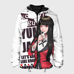 Куртка с капюшоном мужская Kakegurui, цвет: 3D-черный