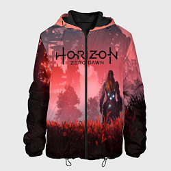 Куртка с капюшоном мужская HORIZON ZERO DAWN, цвет: 3D-черный