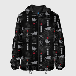 Куртка с капюшоном мужская Mulan Black Pattern, цвет: 3D-черный