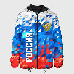 Куртка с капюшоном мужская RUSSIA SPORT, цвет: 3D-черный