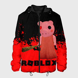 Куртка с капюшоном мужская Roblox Piggy, цвет: 3D-черный