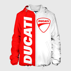 Куртка с капюшоном мужская DUCATI 4, цвет: 3D-белый