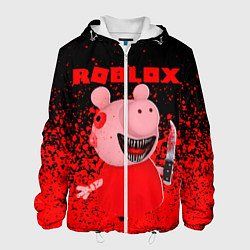Куртка с капюшоном мужская Roblox Piggy, цвет: 3D-белый