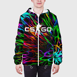 Куртка с капюшоном мужская CS GO КС ГО, цвет: 3D-белый — фото 2