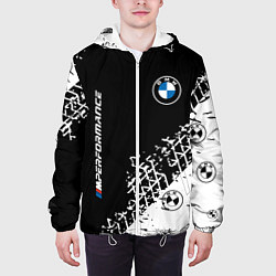 Куртка с капюшоном мужская BMW БМВ, цвет: 3D-белый — фото 2