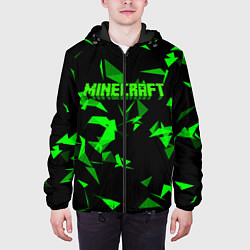 Куртка с капюшоном мужская Minecraft, цвет: 3D-черный — фото 2