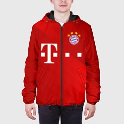 Куртка с капюшоном мужская FC Bayern Munchen, цвет: 3D-черный — фото 2