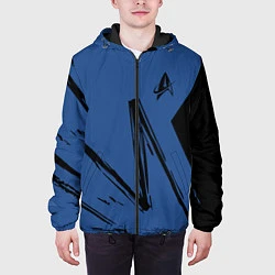 Куртка с капюшоном мужская Star Trek, цвет: 3D-черный — фото 2