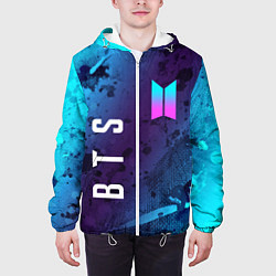 Куртка с капюшоном мужская BTS БТС, цвет: 3D-белый — фото 2