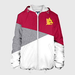 Куртка с капюшоном мужская AS Roma Red Design 2122, цвет: 3D-белый