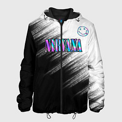 Куртка с капюшоном мужская Nirvana, цвет: 3D-черный