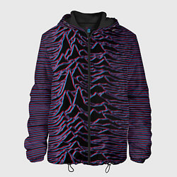 Куртка с капюшоном мужская Joy Division Glitch, цвет: 3D-черный