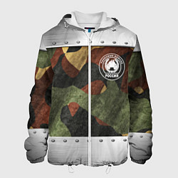 Куртка с капюшоном мужская Танковые войска РФ, цвет: 3D-белый