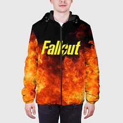 Куртка с капюшоном мужская FALLOUT ФЭЛЛАУТ, цвет: 3D-черный — фото 2