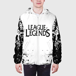 Куртка с капюшоном мужская League of legends, цвет: 3D-белый — фото 2