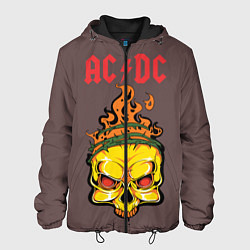 Куртка с капюшоном мужская ACDC, цвет: 3D-черный