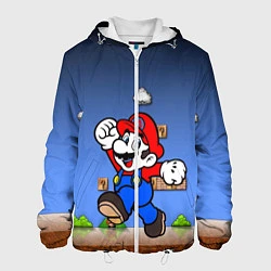 Куртка с капюшоном мужская Mario, цвет: 3D-белый