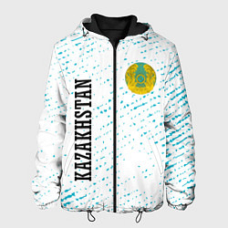 Куртка с капюшоном мужская KAZAKHSTAN КАЗАХСТАН, цвет: 3D-черный