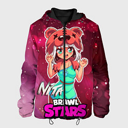 Куртка с капюшоном мужская Nita Brawl Stars, цвет: 3D-черный