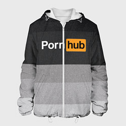Куртка с капюшоном мужская Pornhub, цвет: 3D-белый