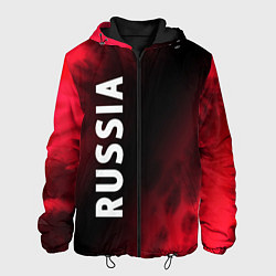 Куртка с капюшоном мужская RUSSIA РОССИЯ, цвет: 3D-черный