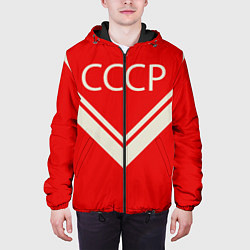 Куртка с капюшоном мужская СССР хоккейная форма, цвет: 3D-черный — фото 2