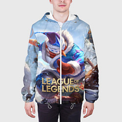 Куртка с капюшоном мужская League of Legends МАСТЕР ЙИ, цвет: 3D-белый — фото 2