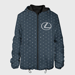 Куртка с капюшоном мужская LEXUS ЛЕКСУС, цвет: 3D-черный