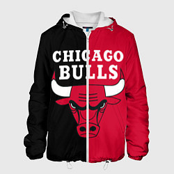 Куртка с капюшоном мужская Чикаго Буллз, цвет: 3D-белый