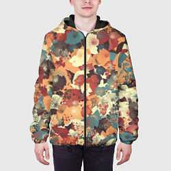 Куртка с капюшоном мужская Осенние цвета, цвет: 3D-черный — фото 2