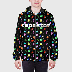 Куртка с капюшоном мужская Impostor, цвет: 3D-черный — фото 2