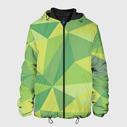 Куртка с капюшоном мужская Green faces, цвет: 3D-черный
