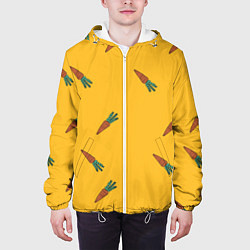 Куртка с капюшоном мужская Морковь, цвет: 3D-белый — фото 2