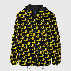 Куртка с капюшоном мужская Гомер, цвет: 3D-черный