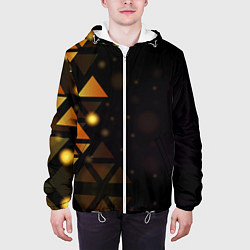 Куртка с капюшоном мужская Geometry, цвет: 3D-белый — фото 2
