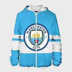 Куртка с капюшоном мужская MANCHESTER CITY, цвет: 3D-белый