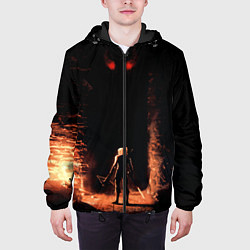 Куртка с капюшоном мужская Ведьмак, цвет: 3D-черный — фото 2