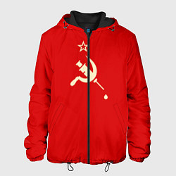 Куртка с капюшоном мужская СССР Вакцина, цвет: 3D-черный