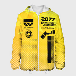 Куртка с капюшоном мужская Киберпанк униформа, цвет: 3D-белый