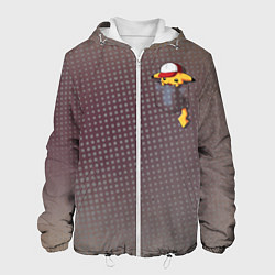 Куртка с капюшоном мужская Покемон, цвет: 3D-белый