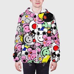 Куртка с капюшоном мужская ROBLOX PIGGY, цвет: 3D-белый — фото 2