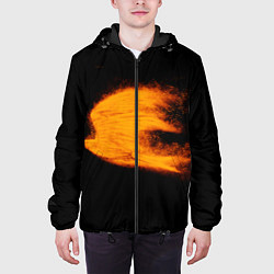 Куртка с капюшоном мужская Огненная птица, цвет: 3D-черный — фото 2