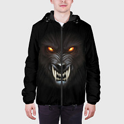 Куртка с капюшоном мужская Злой Волк, цвет: 3D-черный — фото 2