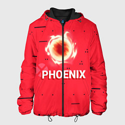 Куртка с капюшоном мужская Phoenix, цвет: 3D-черный