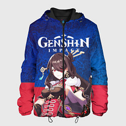 Куртка с капюшоном мужская Genshin Impact, цвет: 3D-черный